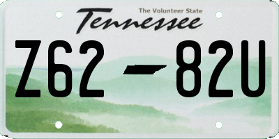 TN license plate Z6282U