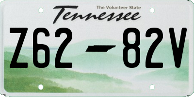 TN license plate Z6282V