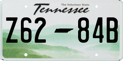 TN license plate Z6284B