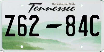 TN license plate Z6284C