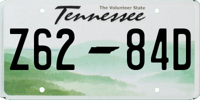 TN license plate Z6284D