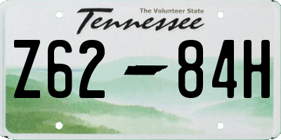 TN license plate Z6284H