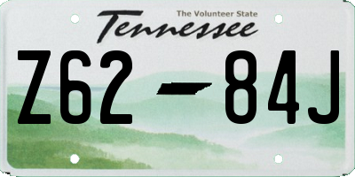 TN license plate Z6284J