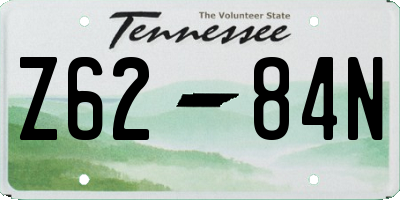 TN license plate Z6284N