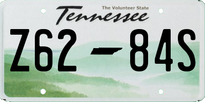 TN license plate Z6284S