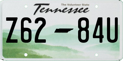 TN license plate Z6284U