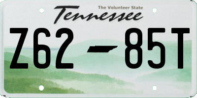 TN license plate Z6285T