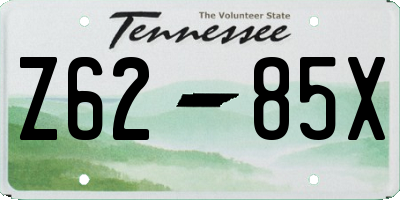 TN license plate Z6285X