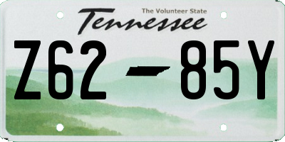 TN license plate Z6285Y