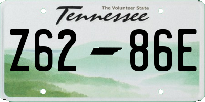 TN license plate Z6286E