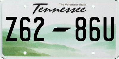 TN license plate Z6286U