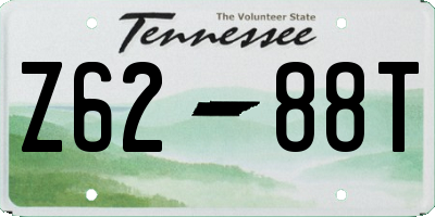 TN license plate Z6288T