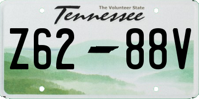 TN license plate Z6288V