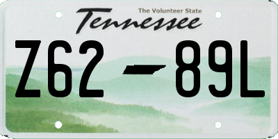 TN license plate Z6289L