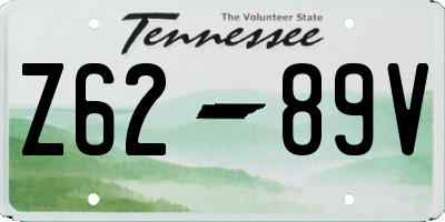 TN license plate Z6289V
