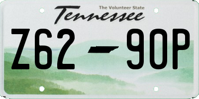 TN license plate Z6290P