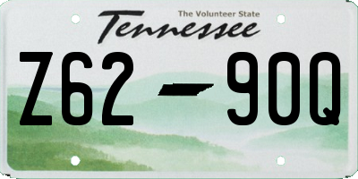 TN license plate Z6290Q