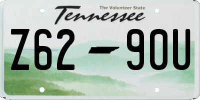 TN license plate Z6290U