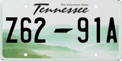 TN license plate Z6291A