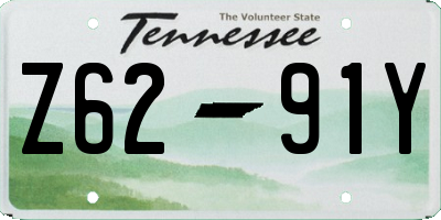 TN license plate Z6291Y