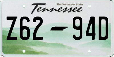 TN license plate Z6294D