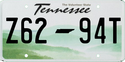 TN license plate Z6294T