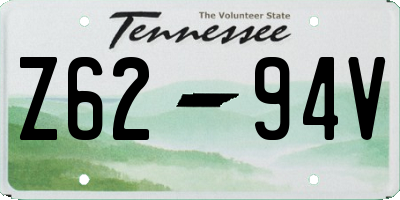TN license plate Z6294V