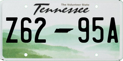TN license plate Z6295A