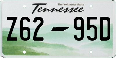 TN license plate Z6295D