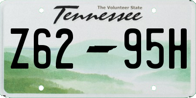 TN license plate Z6295H