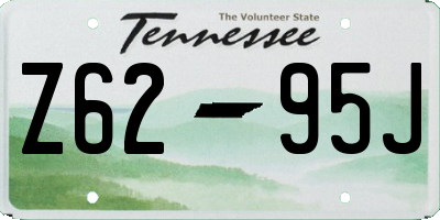 TN license plate Z6295J