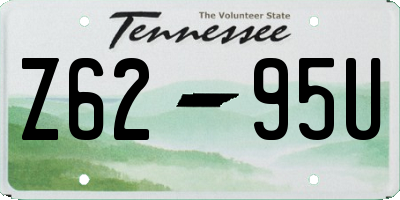 TN license plate Z6295U