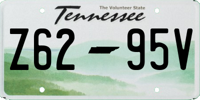 TN license plate Z6295V