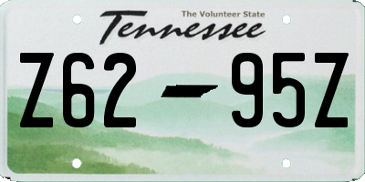 TN license plate Z6295Z