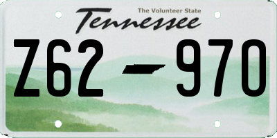 TN license plate Z6297O
