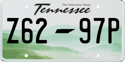 TN license plate Z6297P