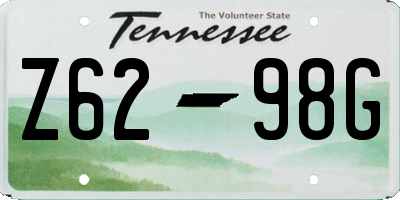 TN license plate Z6298G