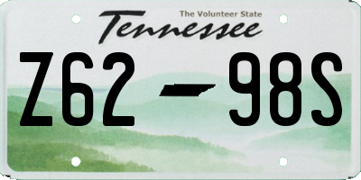 TN license plate Z6298S