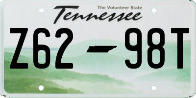 TN license plate Z6298T