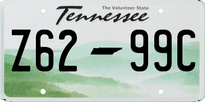 TN license plate Z6299C