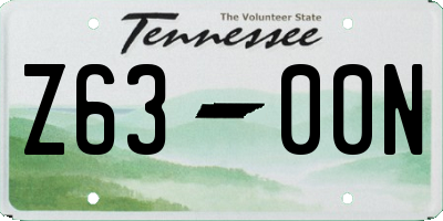 TN license plate Z6300N