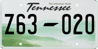 TN license plate Z6302O