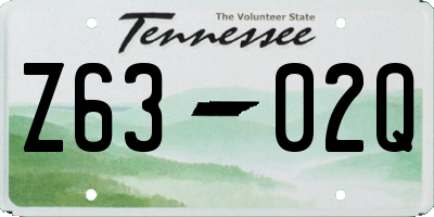 TN license plate Z6302Q