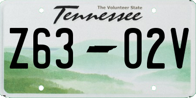 TN license plate Z6302V