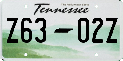 TN license plate Z6302Z