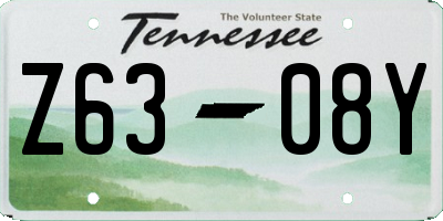 TN license plate Z6308Y