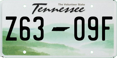 TN license plate Z6309F