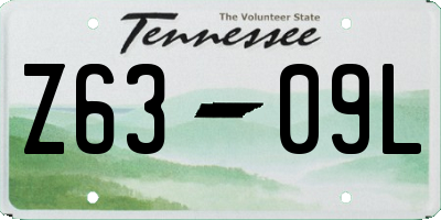 TN license plate Z6309L