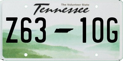TN license plate Z6310G