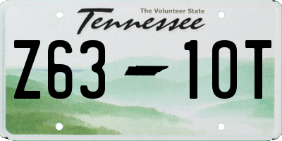 TN license plate Z6310T